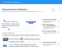 Tablet Screenshot of italiatelefono.com